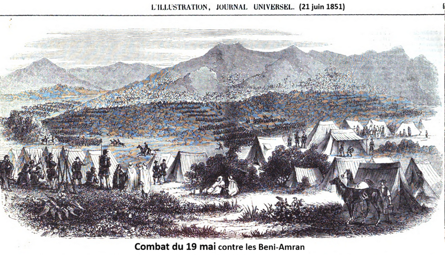 Combat du 19 mai 1851 contre les Beni-Amran, Jijel